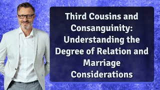 Third Cousins and Consanguinity: Understanding the Degree of Relation and Marriage Considerations