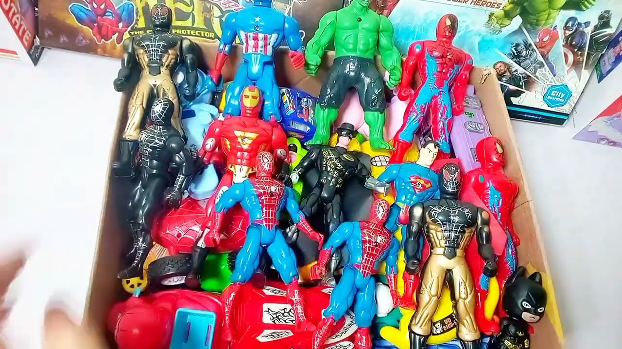Spider Man toy series, popular Avengers hero toy set, Marvel popular toy immersive unboxing.
