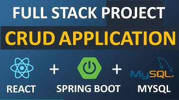 CRUD Application | Full Stack Project | React, Spring Boot, Hibernate & MySQL