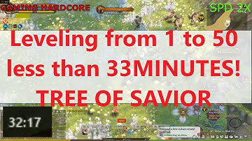 [ToS]Leveling from 1 to 50 in less than 33 MINUTES!