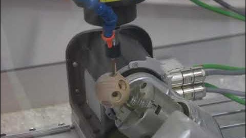 Compound 2 axis rotary table DSH-S used in 5 axis machining.