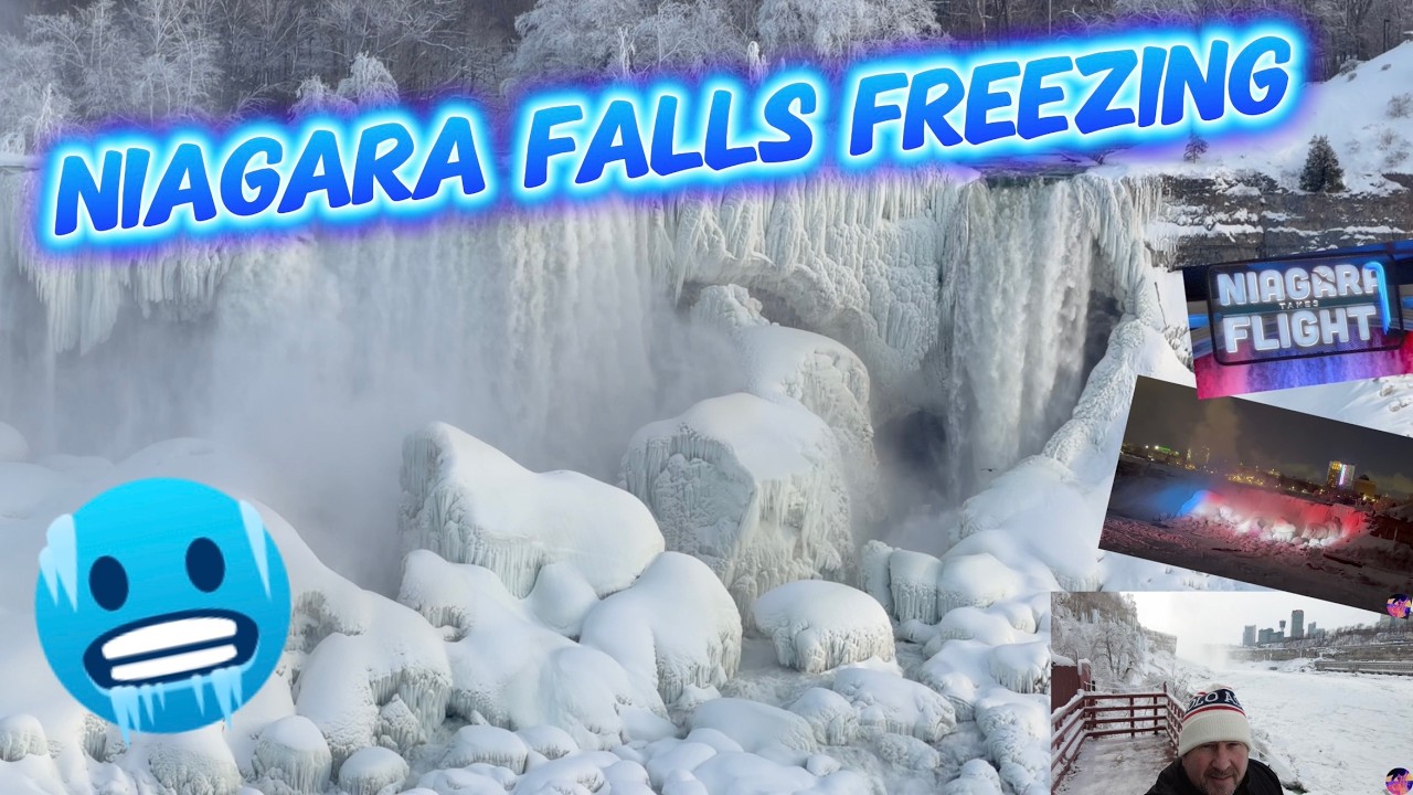 Niagara Falls is freezing Extreme cold snap 2026 *Amazing RARE sights*