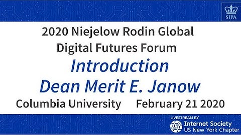 Niejelow Rodin Global Digital Futures Policy Forum Intro - Dean Janow
