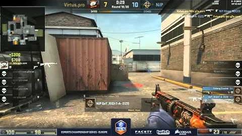 Virtus.Pro Neo vs NiP GeT_RiGhT Insane 1 Hp Clutch on Cache  | HD