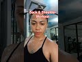 Back &amp; Shoulder Workout | This is how i toned my shoulder and back💪