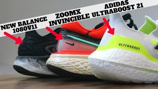 Ultraboost 21 vs Invincible Run vs NB 1080v11! Best Comfort Sneakers in 2021 so far!