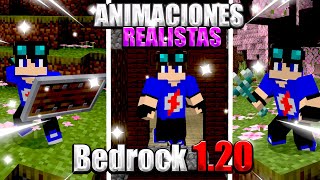 ✅ANIMACIONES REALISTAS PARA MINECRAFT PE 1.20 / MCPE MOVIMIENTO REALISTAS PARA MINECRAFT PE 1.20.51