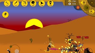 Stick War Legacy I turned enemies into zombies and I played as a powerful wizard in the desert! screenshot 1