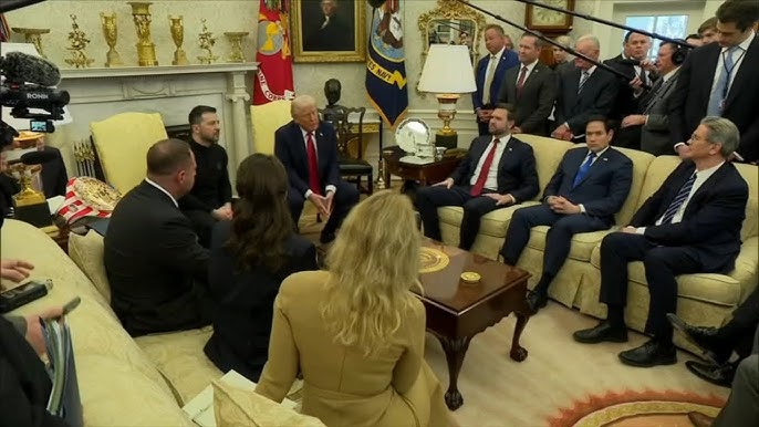 Trump says Zelenskyy 'does not have the cards' after heated exchange at White House - YouTube