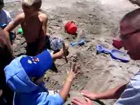 Gavin, Angel, Lawrence, Jacob and others in the sand