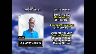 Julian Robinson ~ Long Obituary