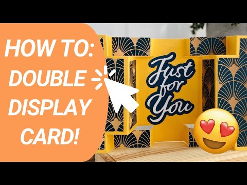 WOW! Youll love this DOUBLE DISPLAY Card + FREE TEMPLATE