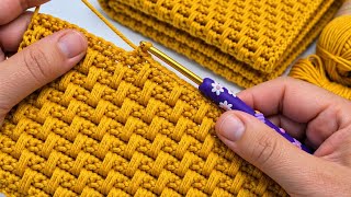 Information FANTASTIC!🧶💛Very Simple and Beautiful Crochet pattern/ Crochet baby blanket Guide