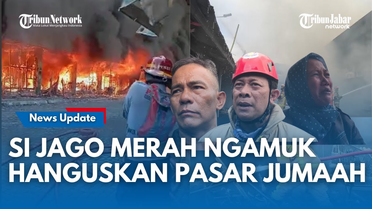 SI JAGO MERAH NGAMUK!! Pasar Jumaah Purwakarta Hangus Tak Tersisa, Api Diduga Korsleting Listrik