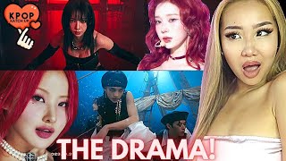 THEY BROUGHT THE DRAMA! 😈 AESPA, STRAY KIDS, KISS OF LIFE M/V | REACTION/REVIEW