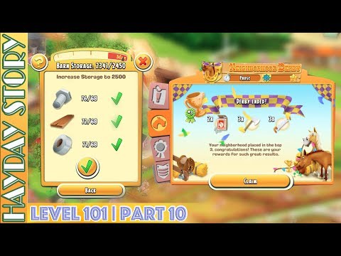 Getting Top 3 While Update My Barn To 2500 In Hay Day Level 101