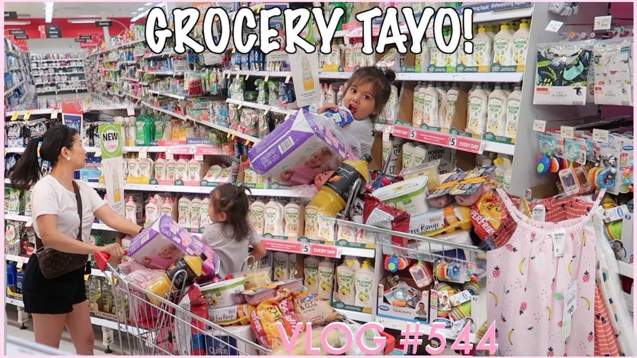 GROCERY TAYO | NAMILI NG DAMIT NI HOLLY | NAKABALIK NA SILA