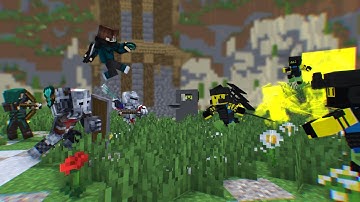 Imperishable Valour - Minecraft x Roblox Dummies vs Noobs Animation