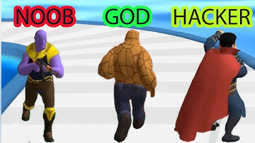 NOOB vs PRO vs GOD vs HACKER in hero run