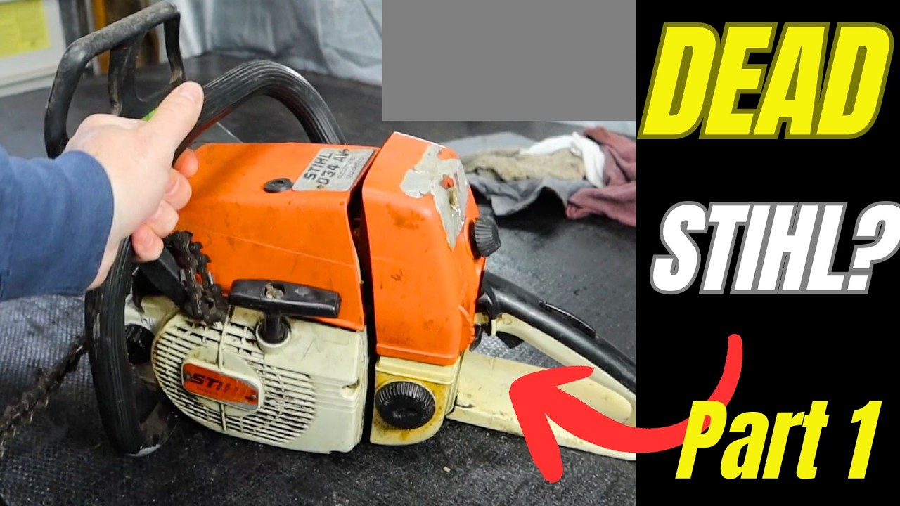 Dead Stihl 034 From a Garage Sale — Won't start?- Part 1