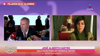 José Alberto Castro defiende a Verónica Castro por señalamientos de acoso: 'Es absurdo'