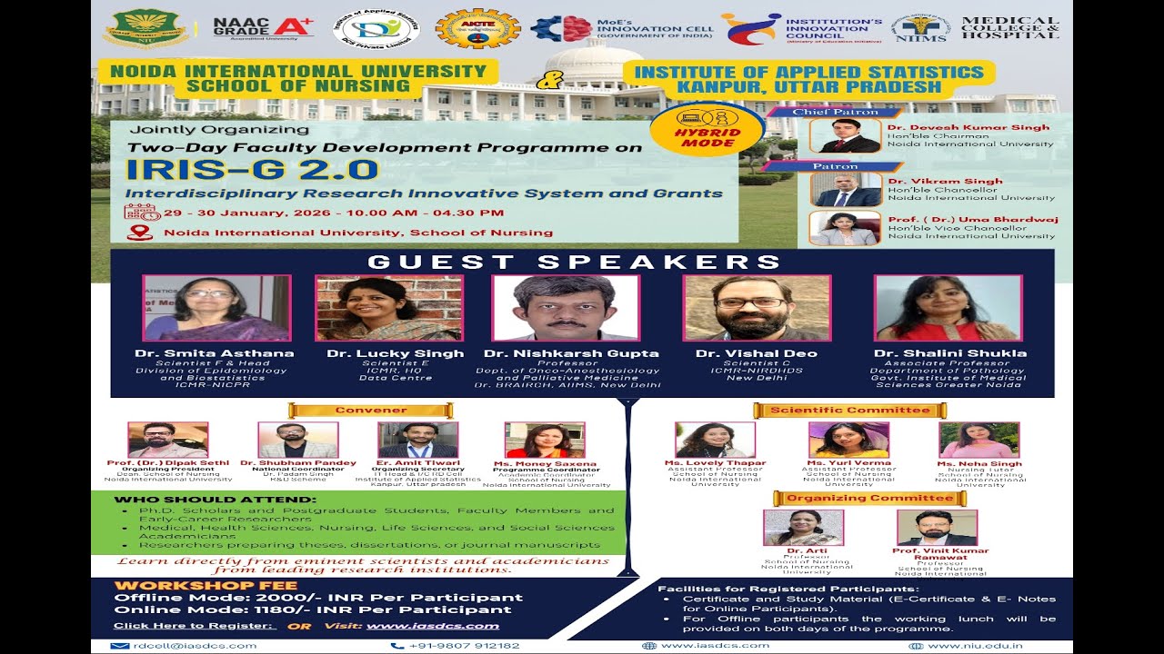 FDP ON - IRIS-G  2.0
INTERDISCIPLINARY RESEARCH INNOVATIVE SYSTEM AND GRANTS - HYBRID MODE