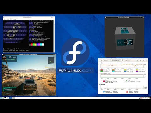 Fedora 35 on PS4 by PS4Linux | Cyberpunk Gameplay with FPS and System Usage