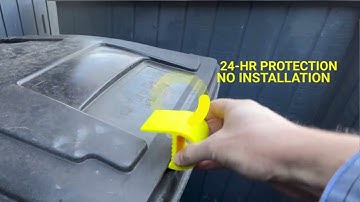 Rascalater: Toter trash bin lid locks - Raccoon-Proof garbage can - Made in the USA