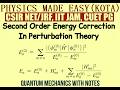 Perturbation theory quantum mechanics; time independent perturbation theory; harmonic oscillator;