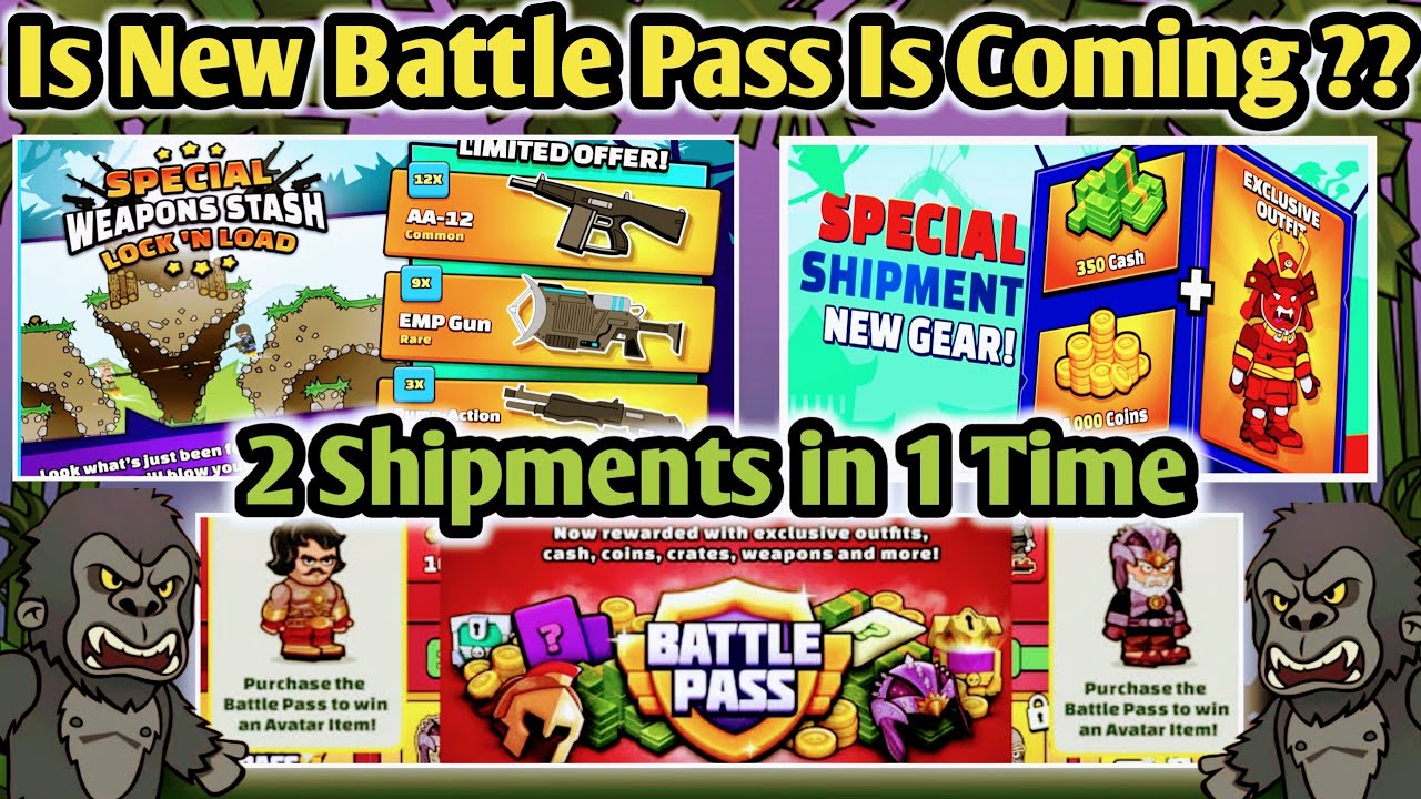 😍Mini Militia 2 New shipment in 1 Time || Mini Militia Battle Pass ...