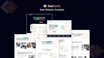 SaaSonic - SaaS Website Template | SaaS Business Webflow Template 2024