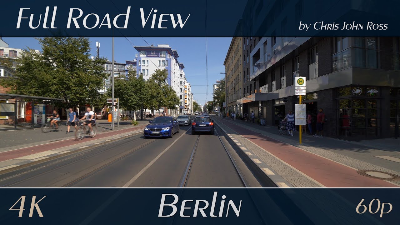 Berlin, Germany: Mitte - Invalidenstraße (Chausseestraße - Brunnenstraße) - 4K (UHD/2160p/60p) Video