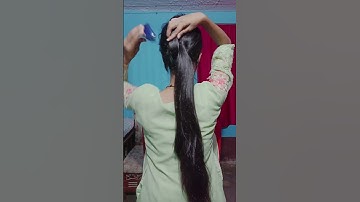 High ponytail hack with rubber band ✅ #hairstyle #viral #youtubeshorts #youtube #hack #hair #pony