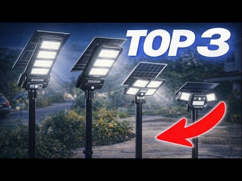 MEILLEURE LAMPE SOLAIRE EXTÉRIEUR 2026 🔥 TOP 3 PUISSANTE JARDIN COUR GARAGE