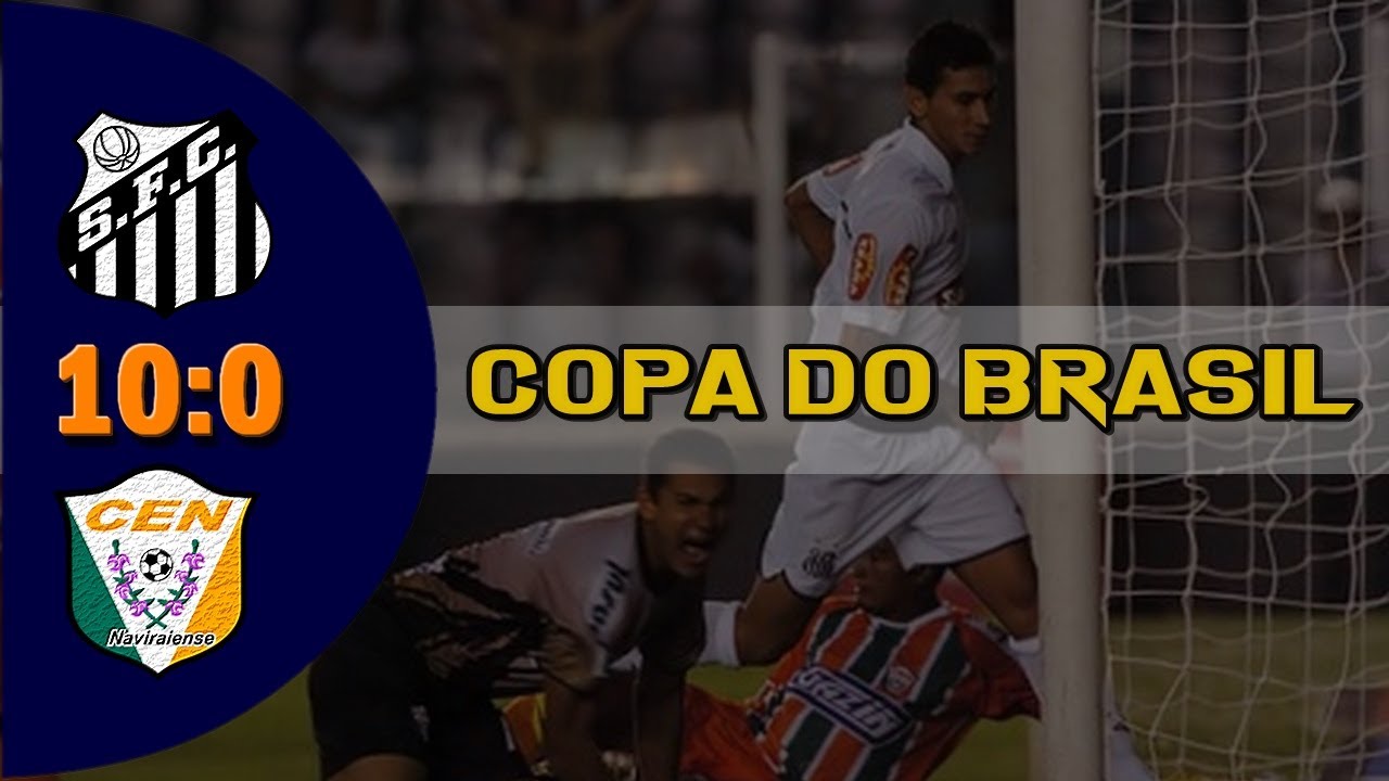 10/03/2010 - Santos 10 x Naviraiense | Copa do Brasil | 1ª Fase - YouTube