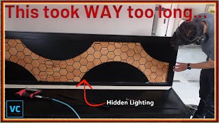 DIY Modern Custom Built-In Breakfast Nook....with storage and lights!