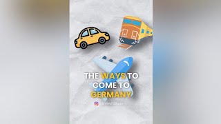 Different ways to come to Germany??| जर्मनी कैसे आए?| #shorts #studyingermany #lifeingermany