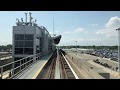 ⁴ᴷ JFK Airport AirTrain Full Ride from Terminal 1 to Howard Beach - Cab View