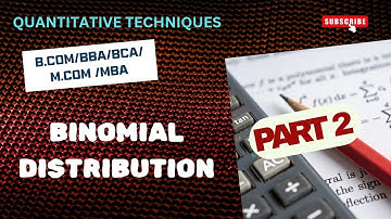BINOMIAL DISTRIBUTION || QT || PART 2 ||#video #shortvideo