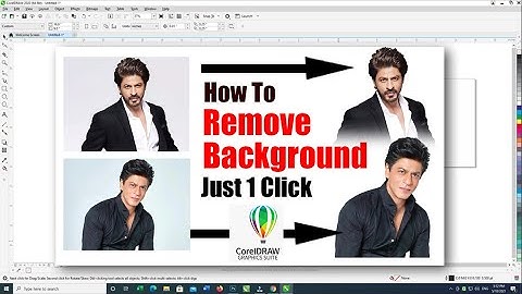 How To Remove Background In Coreldraw 2021 * Only 1 Click * | Coreldraw Me Background Kaise Hataye