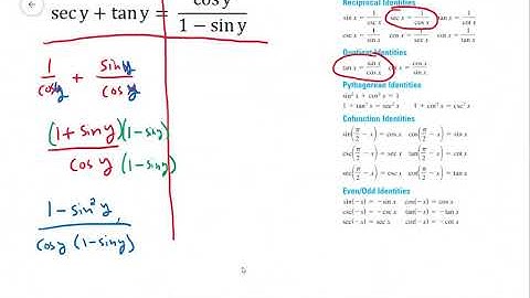 Verifying Trig Identities Part 2