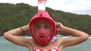 Full-face snorkel masks raise safety concerns