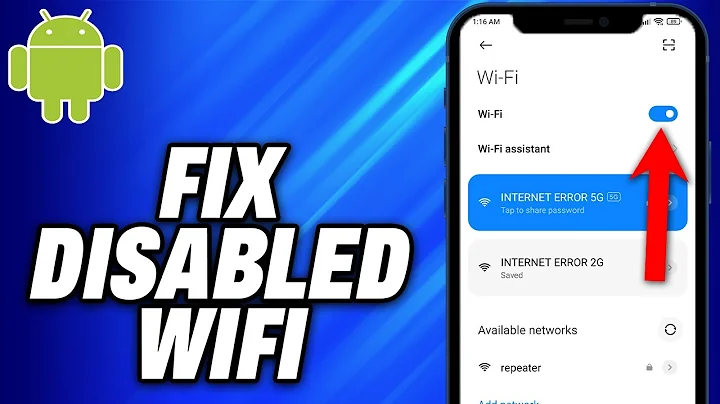 How To Fix Disabled WIFI On Android Phone (2025) - Easy Fix