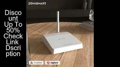 Zemismart Matter Zigbee Gateway with Antenna Smart Home Hub Bridge Works with Tuya App Homekit Googl