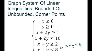 Graph System Of Linear Inequalities. Bounded Or Unbounded. Part 9