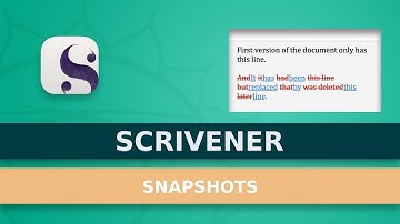 How To Save And Compare Document Versions With Snapshots In Scrivener