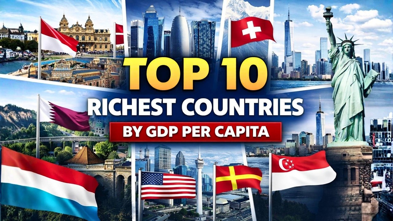 Top 10 Richest Countries by GDP Per Capita (2025) | Where Do People ...
