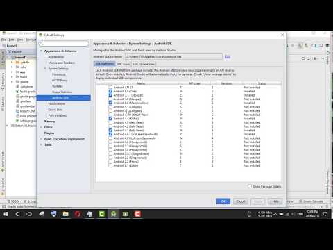 L-2::How to setup the Android SDK in Android Studio