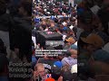 NYC food delivery drivers stop for nothing — not even a Knicks parade! #shorts