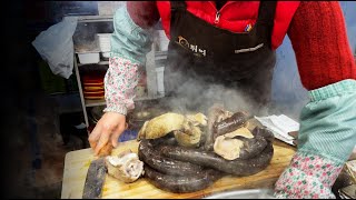 무작정 순대썰기 17분! 부천 고강제일시장 수제순대맛집 | Unlimited Sundae Cutting